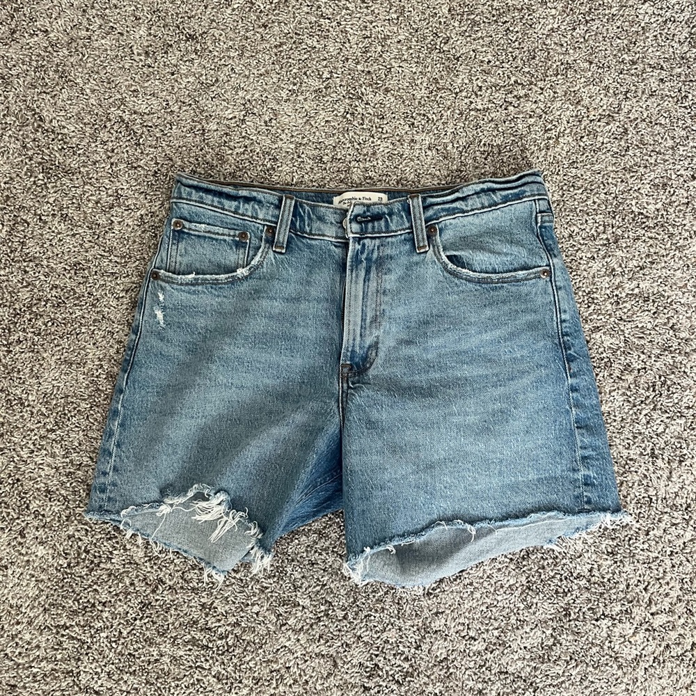 Abercrombie & Fitch Light Blue Jean Shorts